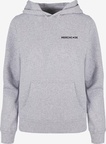 Merchcode Sweatshirt 'Break The Rules' in Grijs: voorkant