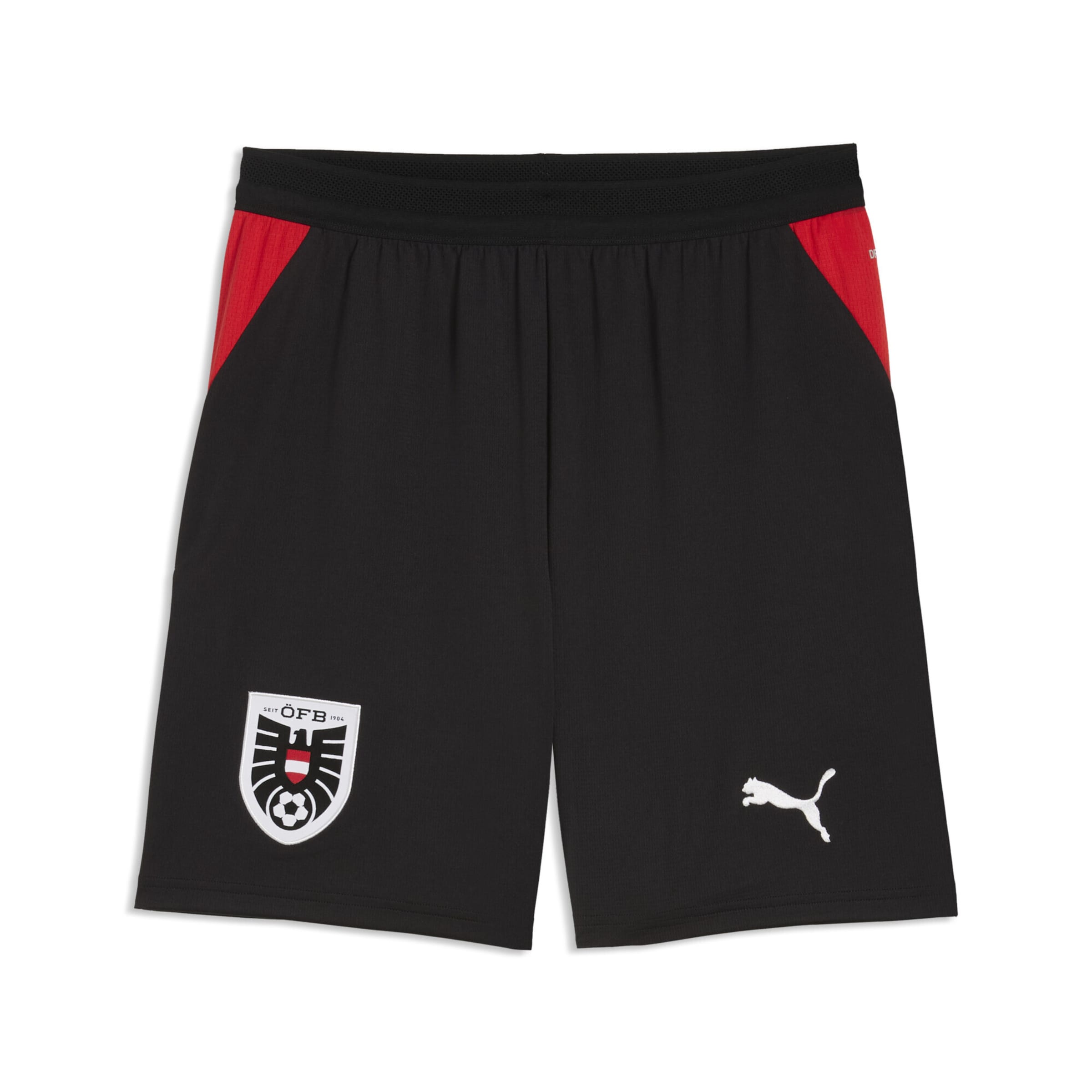 PUMA Regular Shorts 'Österreich 2026' in Schwarz: Vorderseite