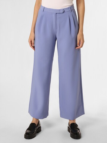 Designers Remix Wide Leg Bundfaltenhose 'Spencer ' in Lila: Vorderseite