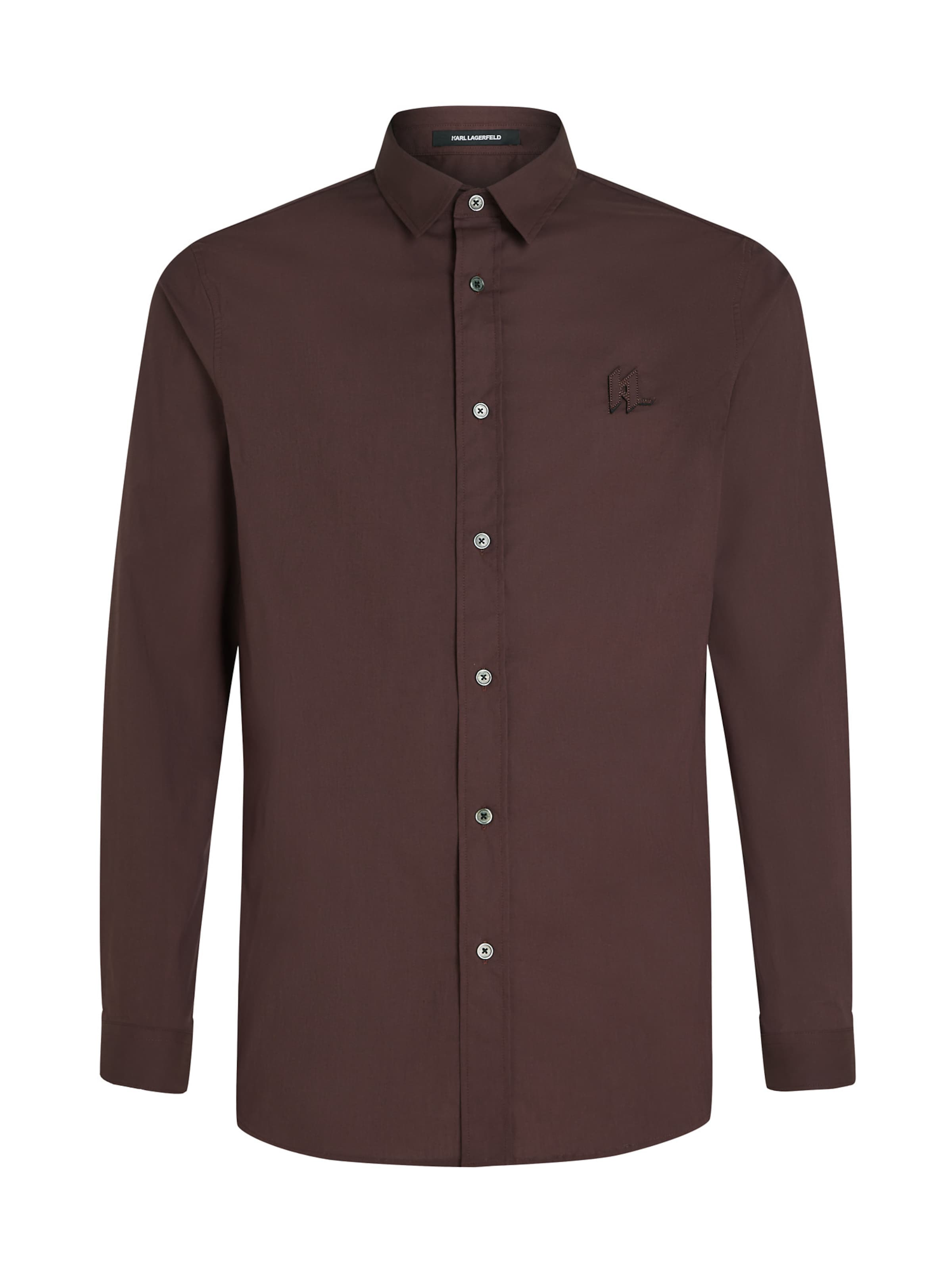 Regular fit Cămașă de la Karl Lagerfeld pe maro: față