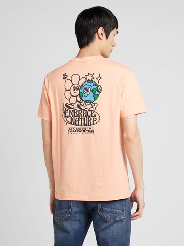 T-Shirt 'FABER' NAPAPIJRI en rose : devant