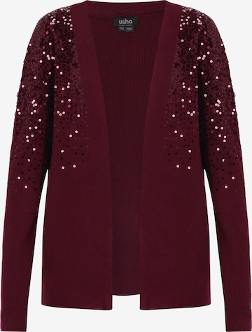 usha BLACK LABEL - Cárdigan en rojo: frente