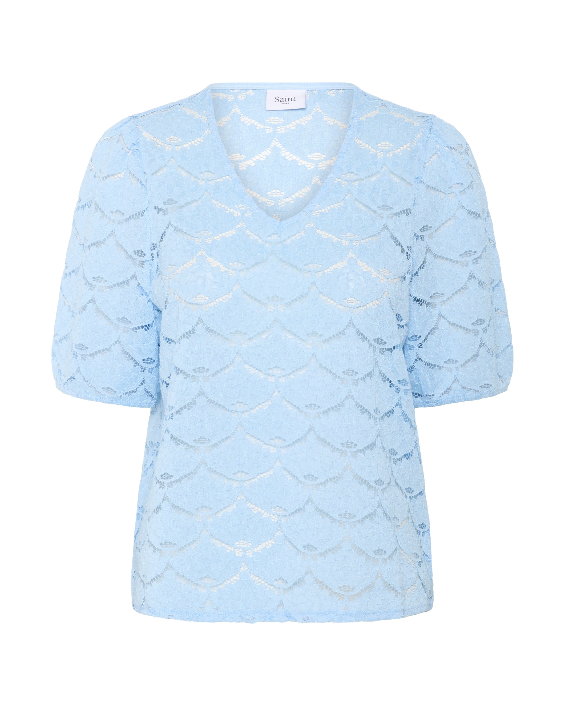 SAINT TROPEZ Bluse in Blau: Vorderseite