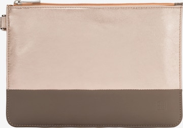 DuDu Clutch in Beige: front