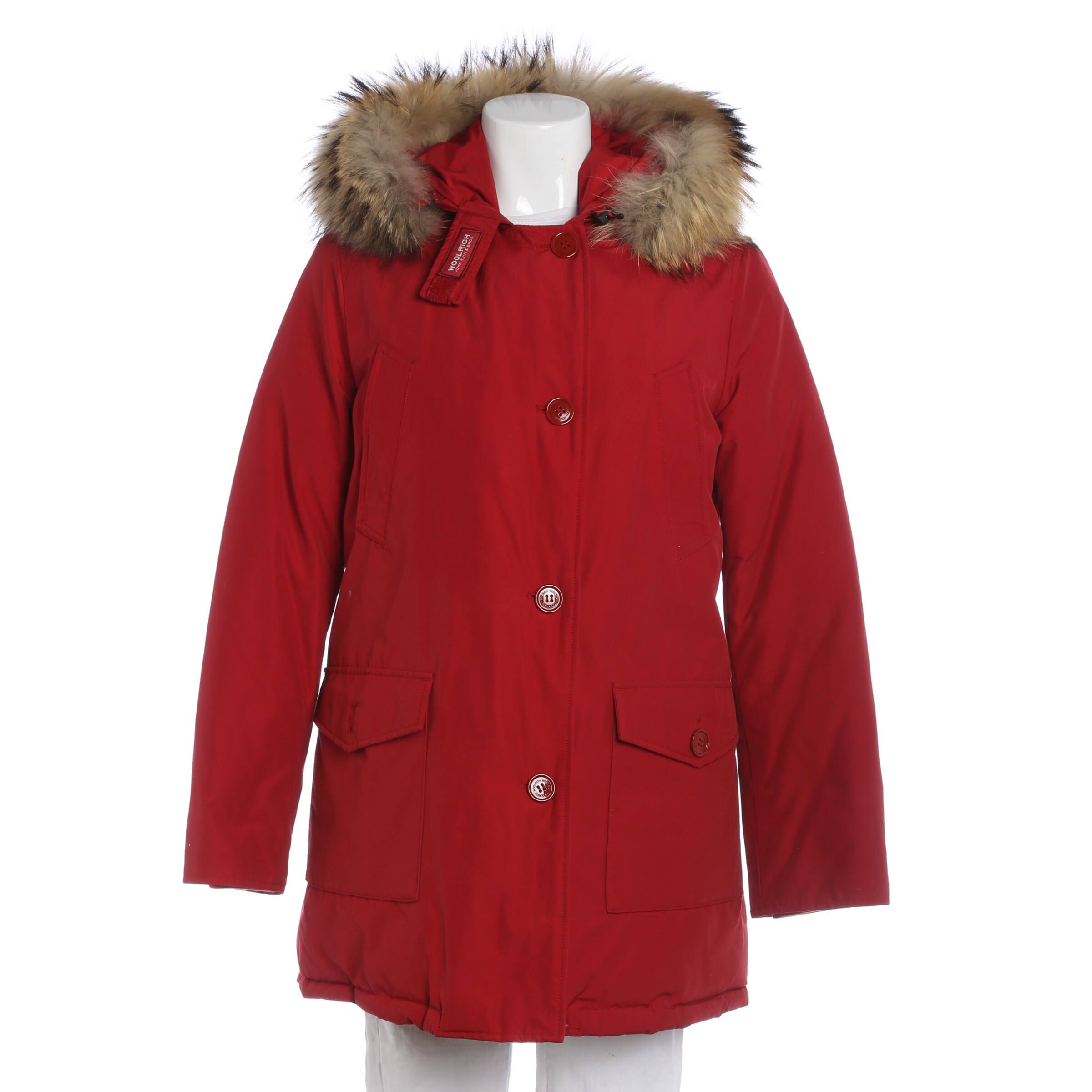 Woolrich Winterjacke / Wintermantel in L in rot, Produktansicht