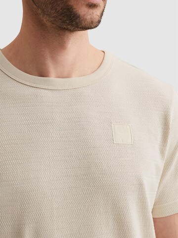 Maglietta 'T-shirt with jacquard stripe pattern' di PME Legend in beige