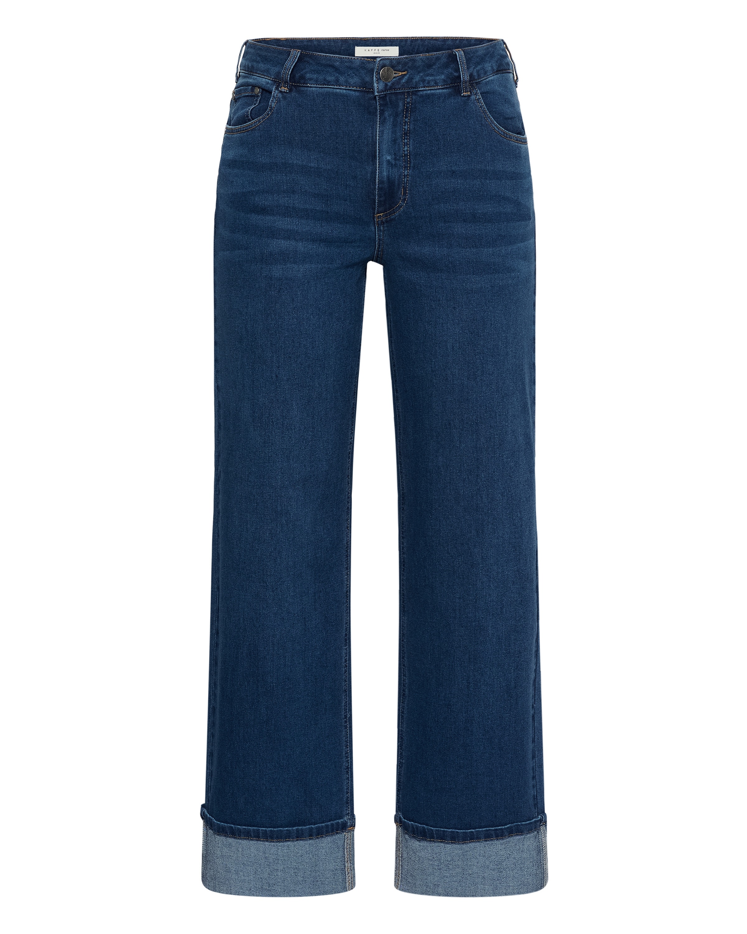 Wide Leg Jean 'Andrya ' KAFFE CURVE en bleu : devant