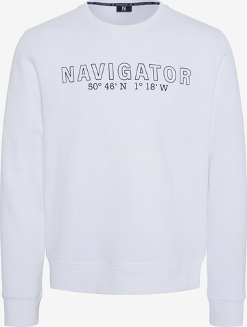Navigator Sweatshirt in Weiß: predná strana