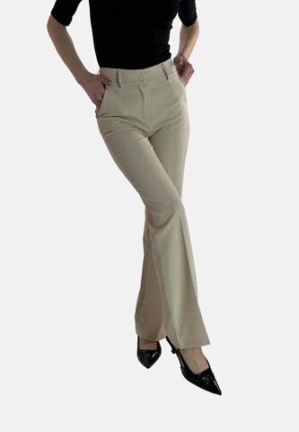Elara Flared Hose in Beige
