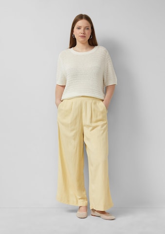 Wide Leg Pantalon QS en jaune