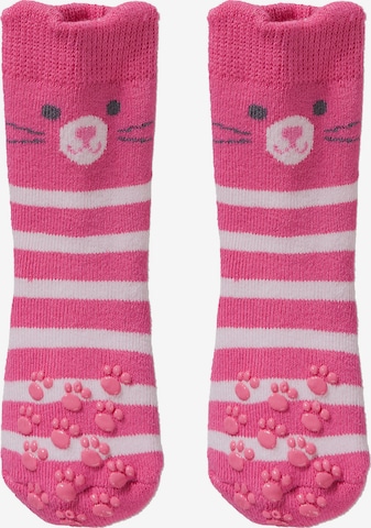 STERNTALER Socken 'Katze' in Pink