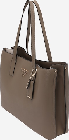 GUESS Shopper táska 'Meridian' - szürke: elől