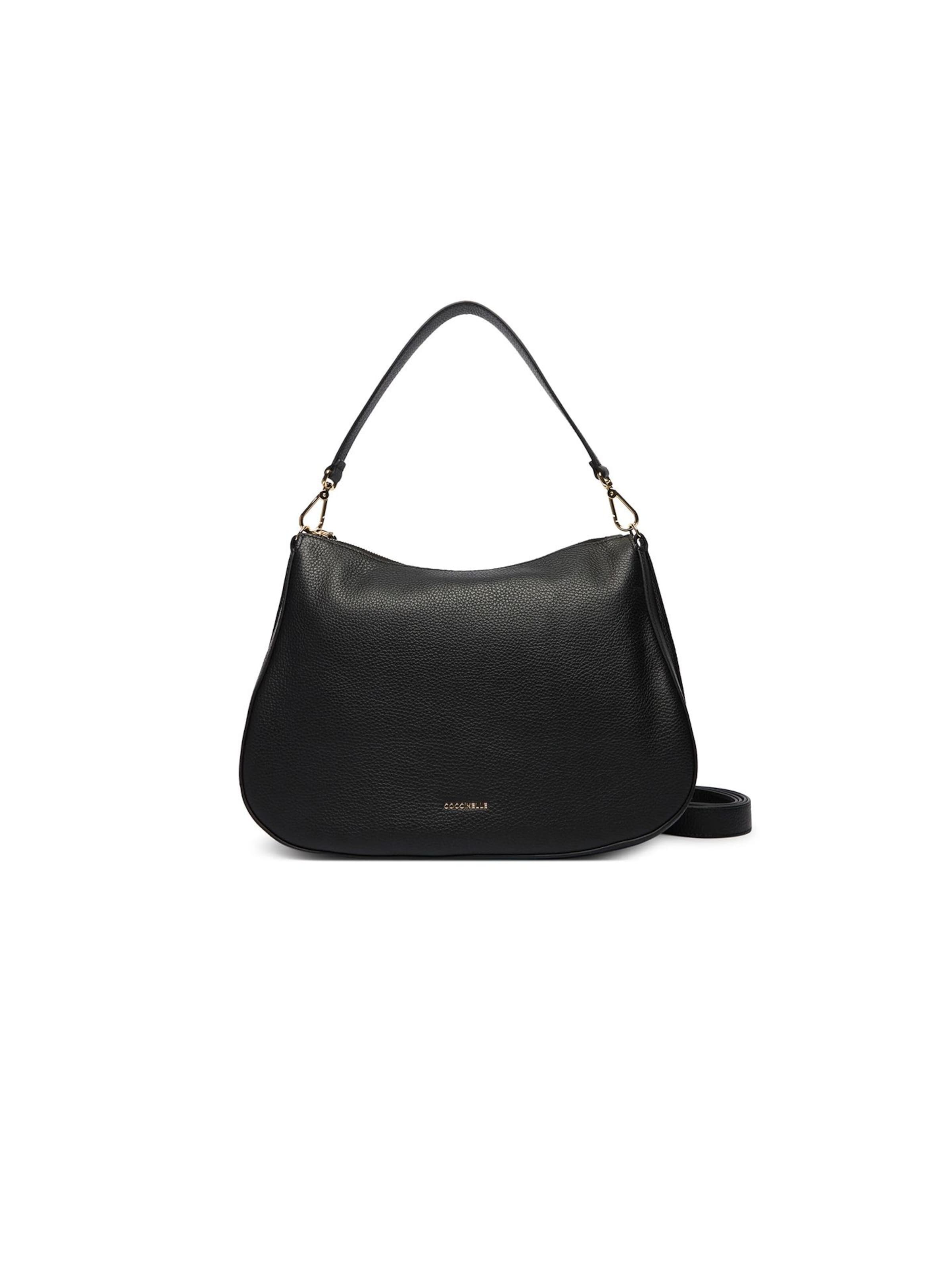 Coccinelle Handtasche 'Coccinelle Nory Handbag Grained Leather'‌ in Schwarz: Vorderseite