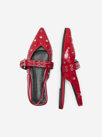 ONLY - Bailarinas con hebilla 'ONLAURA-5' en rojo