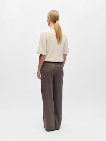 OBJECT Свободный крой Брюки со складками 'OBJTUBA' в Коричневый