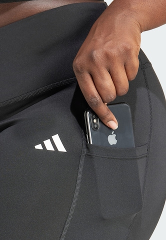 ADIDAS PERFORMANCE Skinny Sportbroek 'Optime Essentials' in Zwart