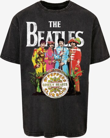 F4NT4STIC Shirt 'The Beatles Sgt Pepper' in Zwart: voorkant