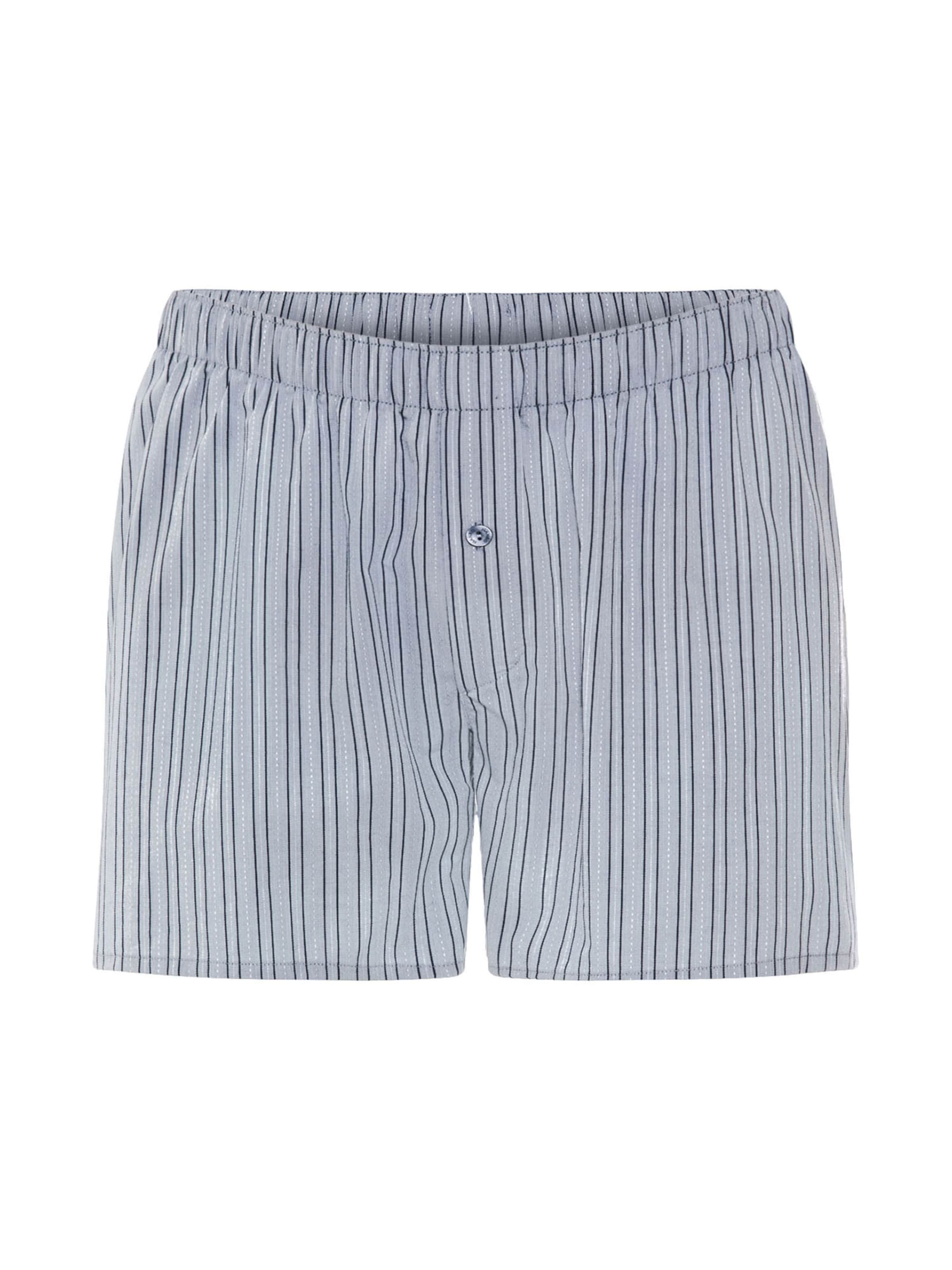 Hanro Boxershorts ' Fancy Woven ' in Blauw: voorkant
