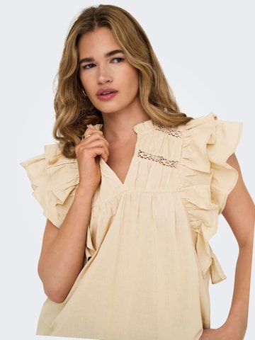 ONLY Bluse 'ONLSunny' in Beige
