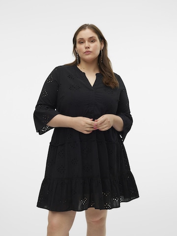 Vero Moda Curve Jurk 'DICTHE' in Zwart: voorkant