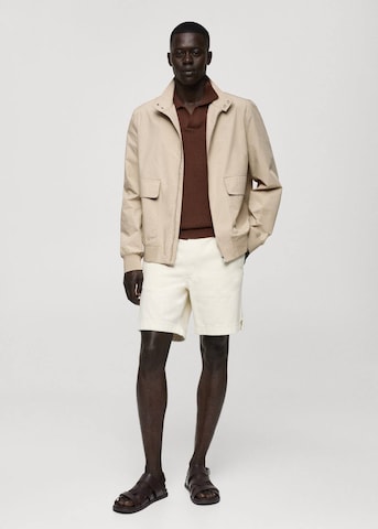 MANGO MAN Between-Season Jacket 'Jonh' in Beige