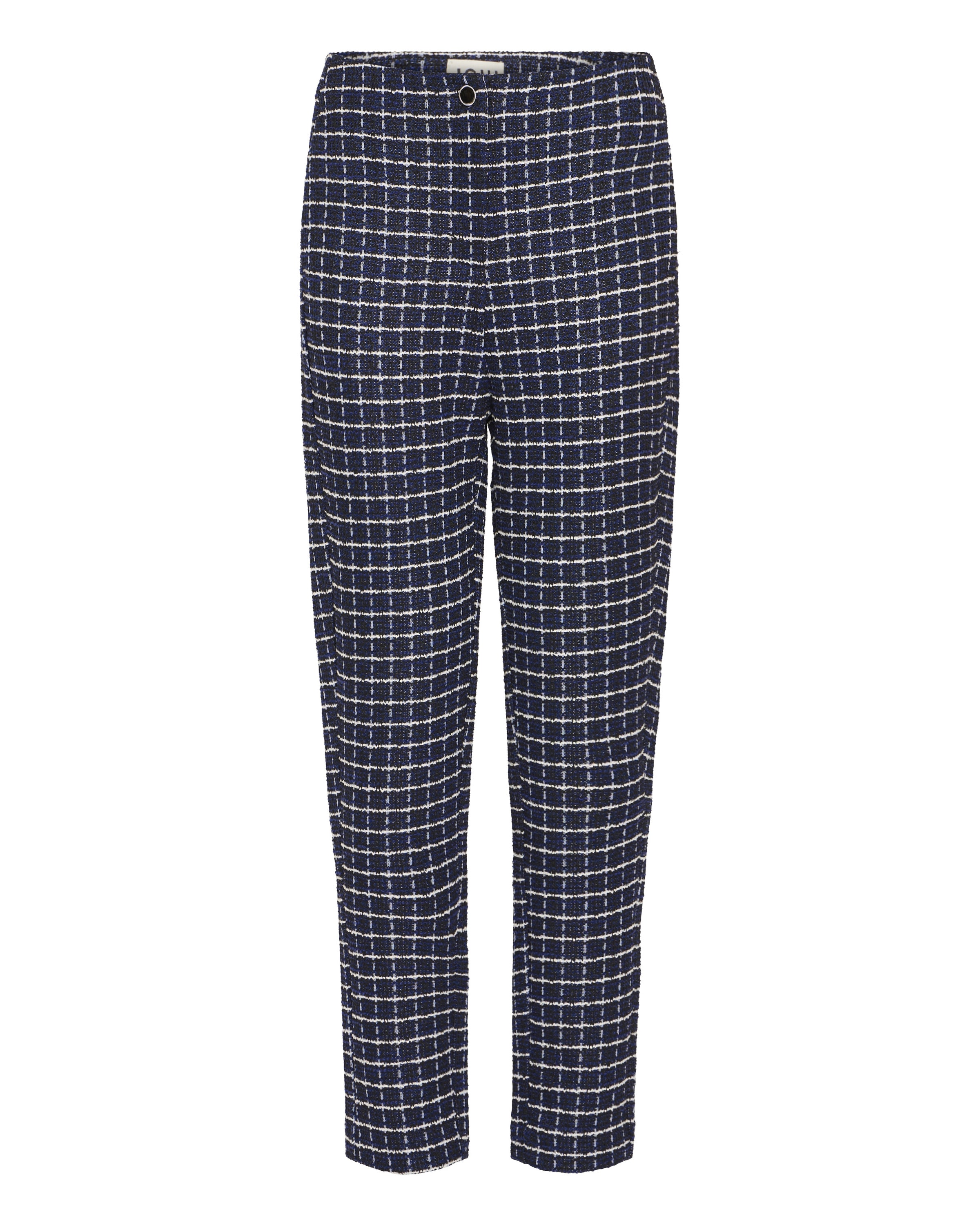 Coupe slim Pantalon 'IHKate' ICHI en bleu : devant