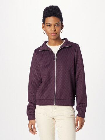 QS Zip-Up Hoodie in Purple: front