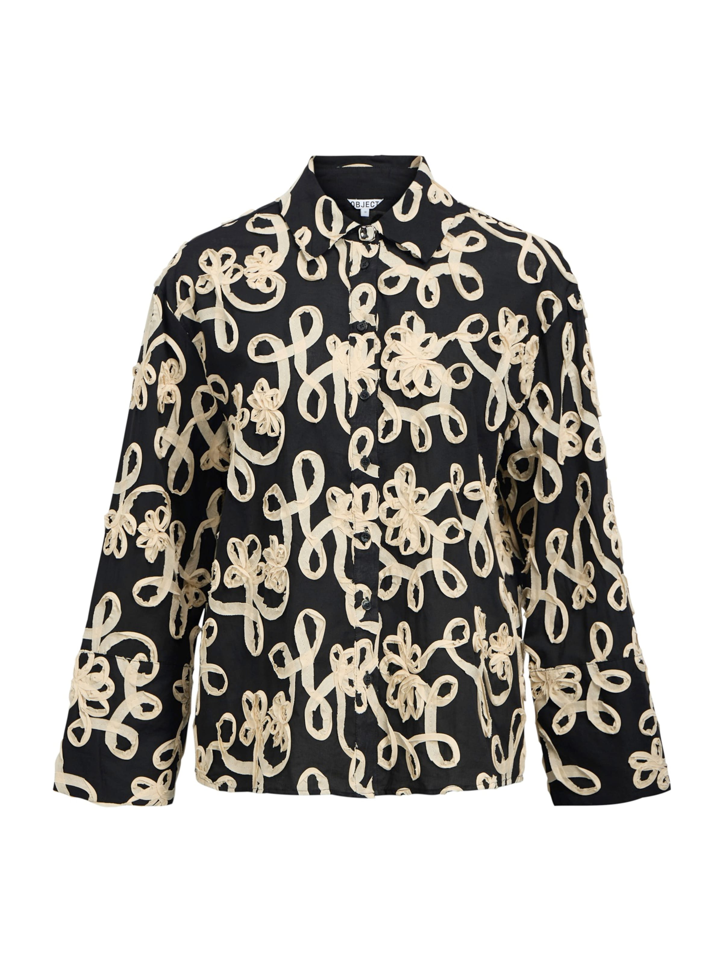 Chemisier 'OBJRoya' OBJECT en noir : devant