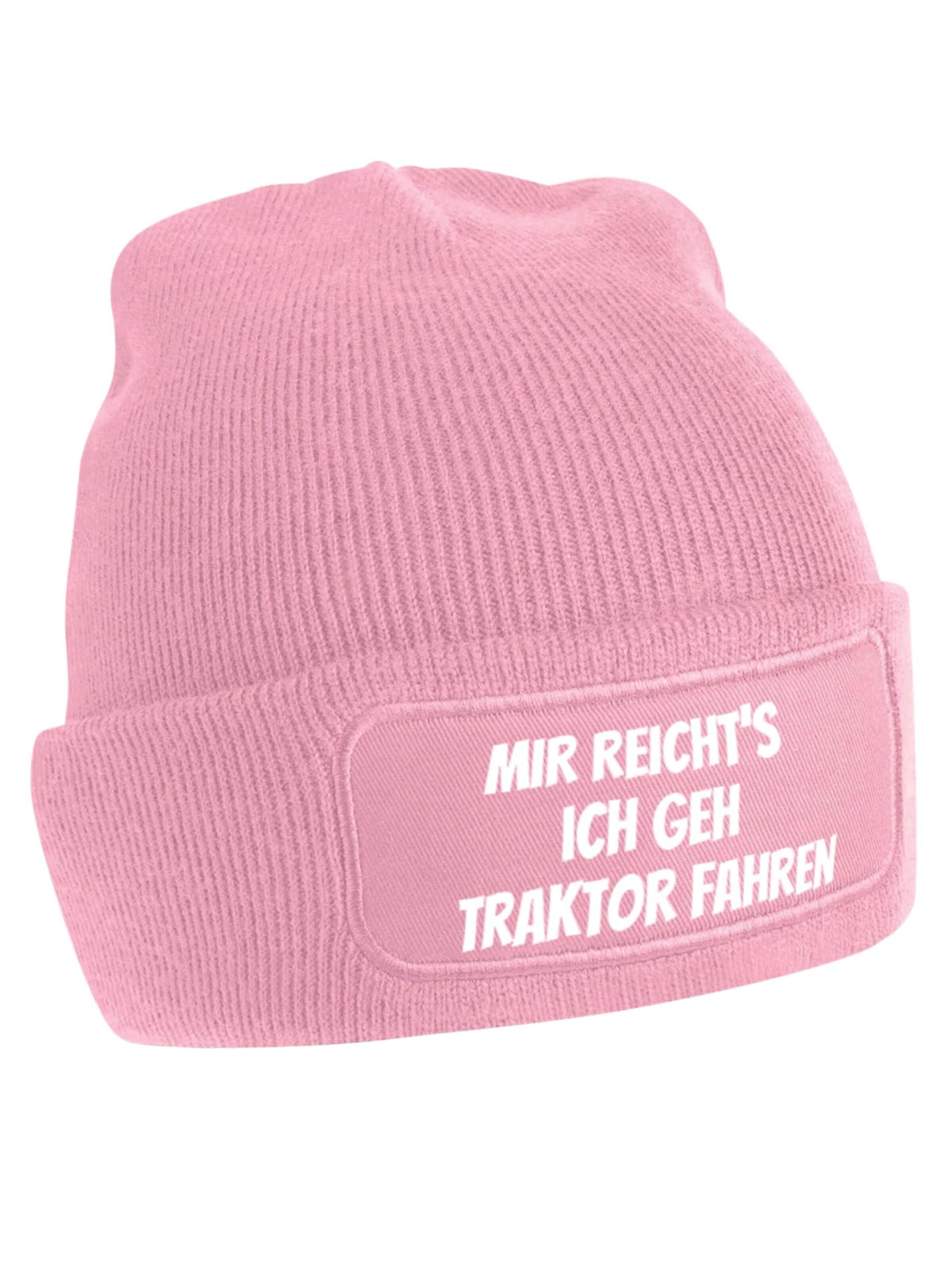 Youth Designz Mütze 'Mir reichts – Traktor fahren'‌‌ in Pink