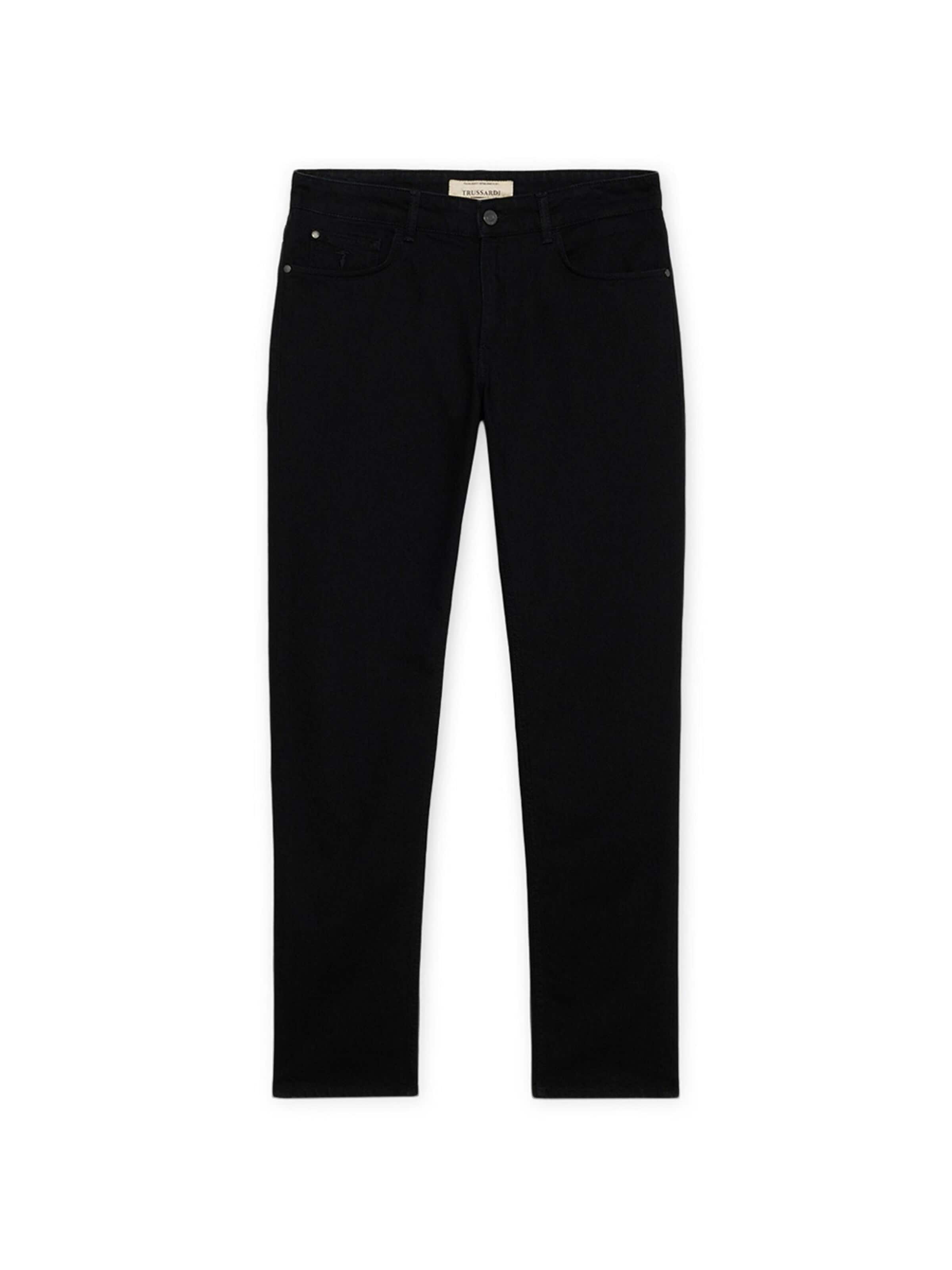 Trussardi - regular Vaquero en negro: frente