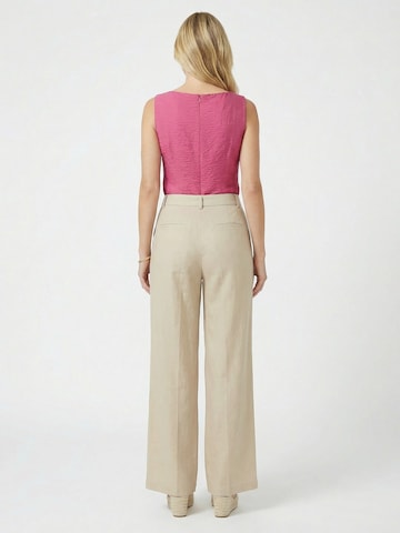 Guido Maria Kretschmer Women Wide leg Pleat-front trousers 'Emmy' in White