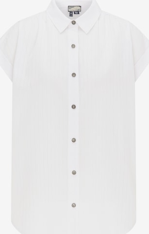 DreiMaster Vintage Blouse in White: front