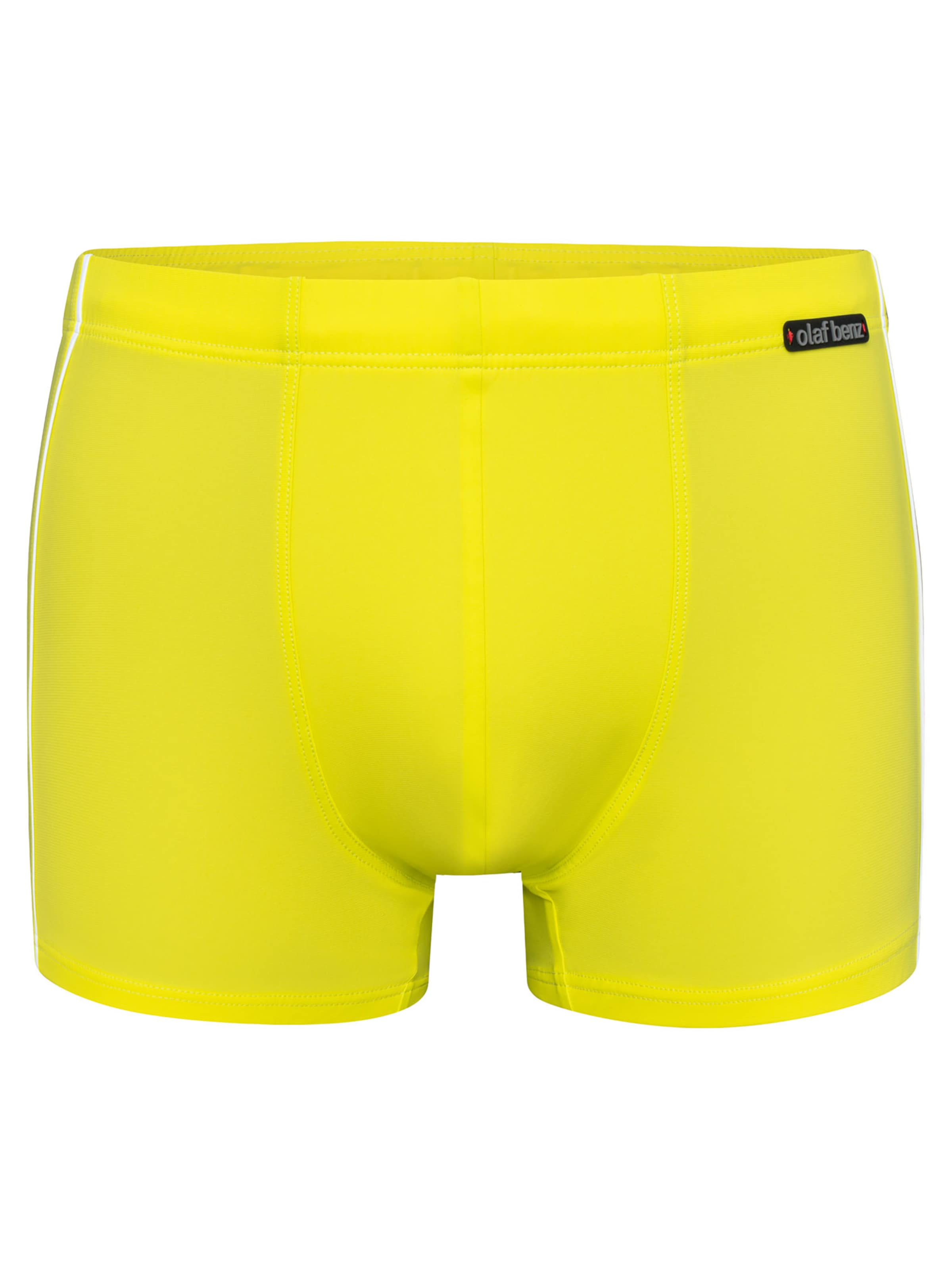 Shorts de bain ' BLU2550 Beachpants ' Olaf Benz en jaune : devant