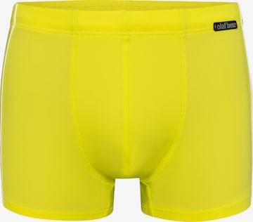 Shorts de bain ' BLU2550 Beachpants ' Olaf Benz en jaune : devant