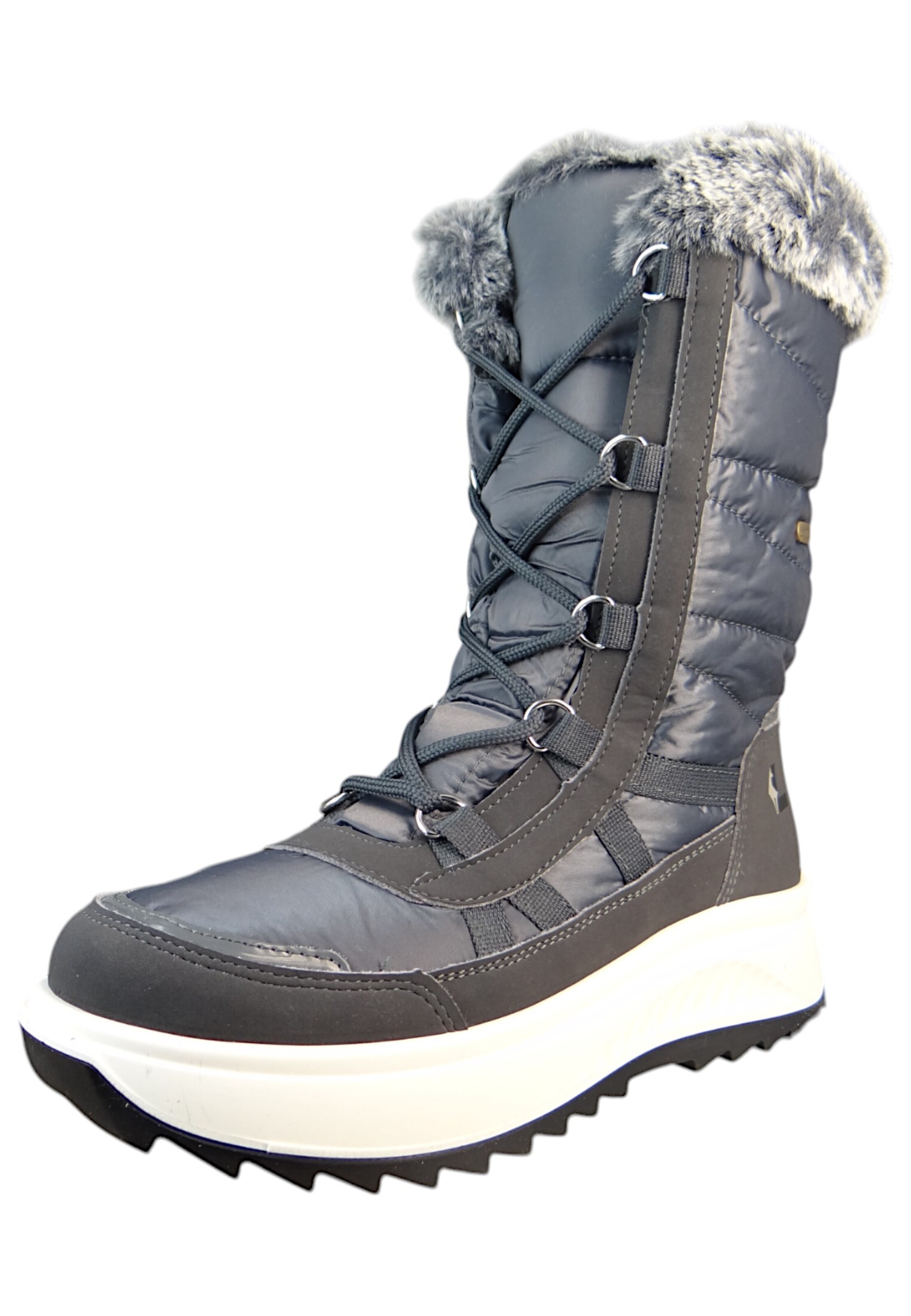 Bottes à lacets Lackner en gris : devant