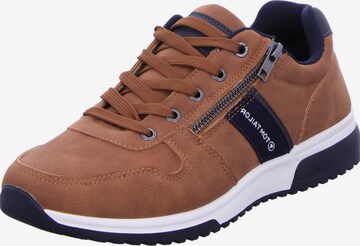 SUPREMO Athletic Lace-Up Shoes in Brown: front