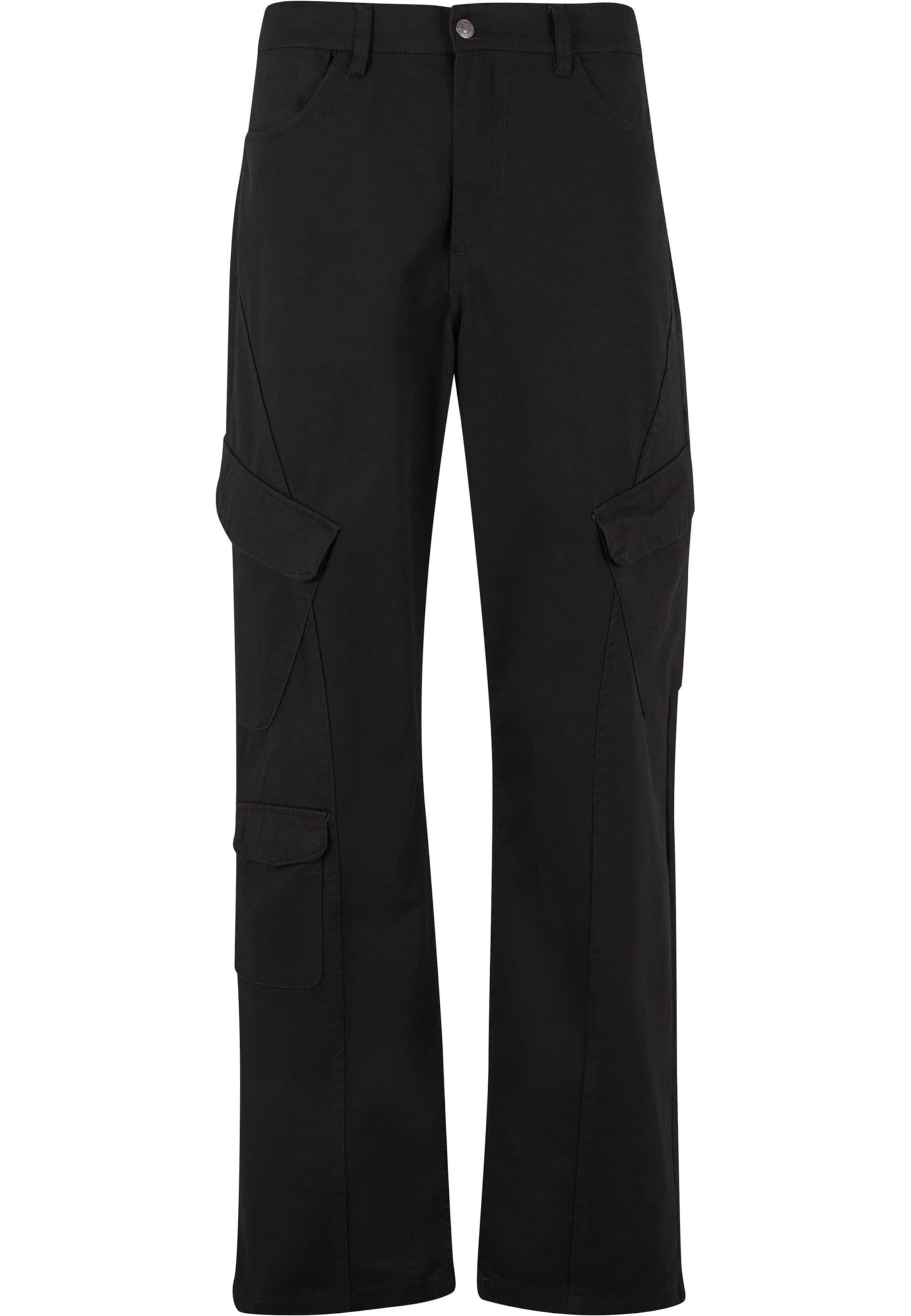 Regular Pantalon cargo ' ' Karl Kani en noir : devant