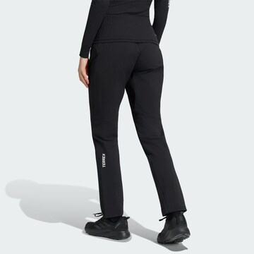 ADIDAS TERREX Slimfit Outdoorové kalhoty 'Xperior Pro' – černá