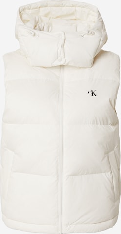 Gilet 'Essential' di Calvin Klein Jeans in bianco: frontale