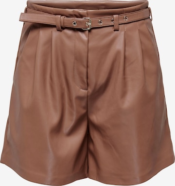 ONLY Loose fit Pants 'Heidi' in Brown: front