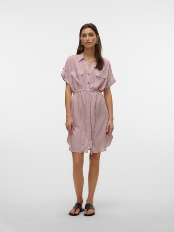 VERO MODA Shirt dress 'VMBumpy' in Pink