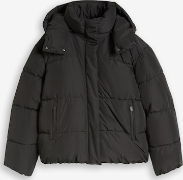TOM TAILOR DENIM Winterjacke in Schwarz: Vorderseite