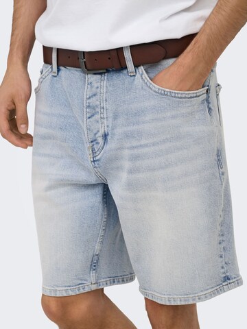 Only & Sons Regular Jeans 'ONSEDGE' in Blauw