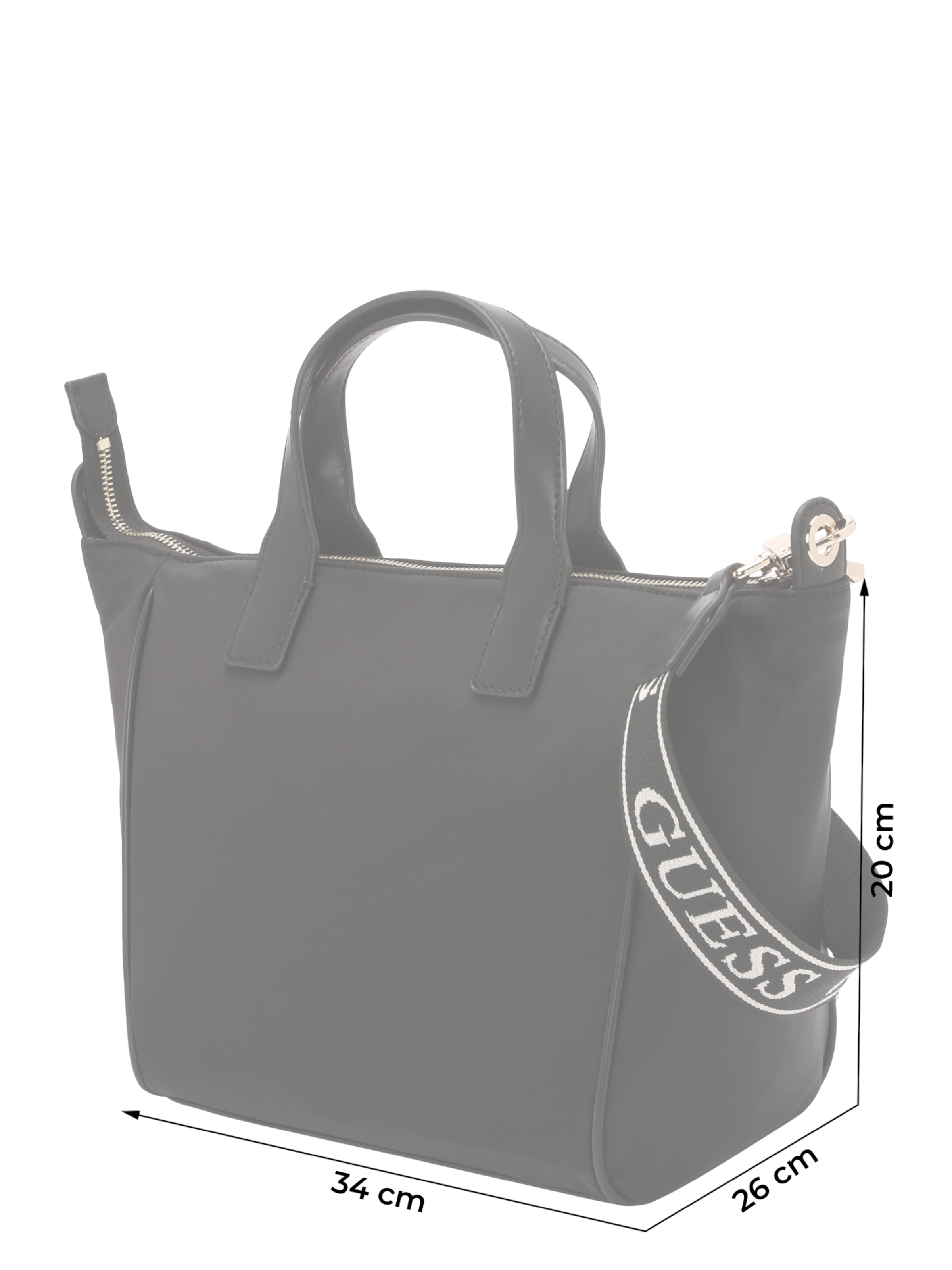 GUESS - Shopper 'Follie' em preto