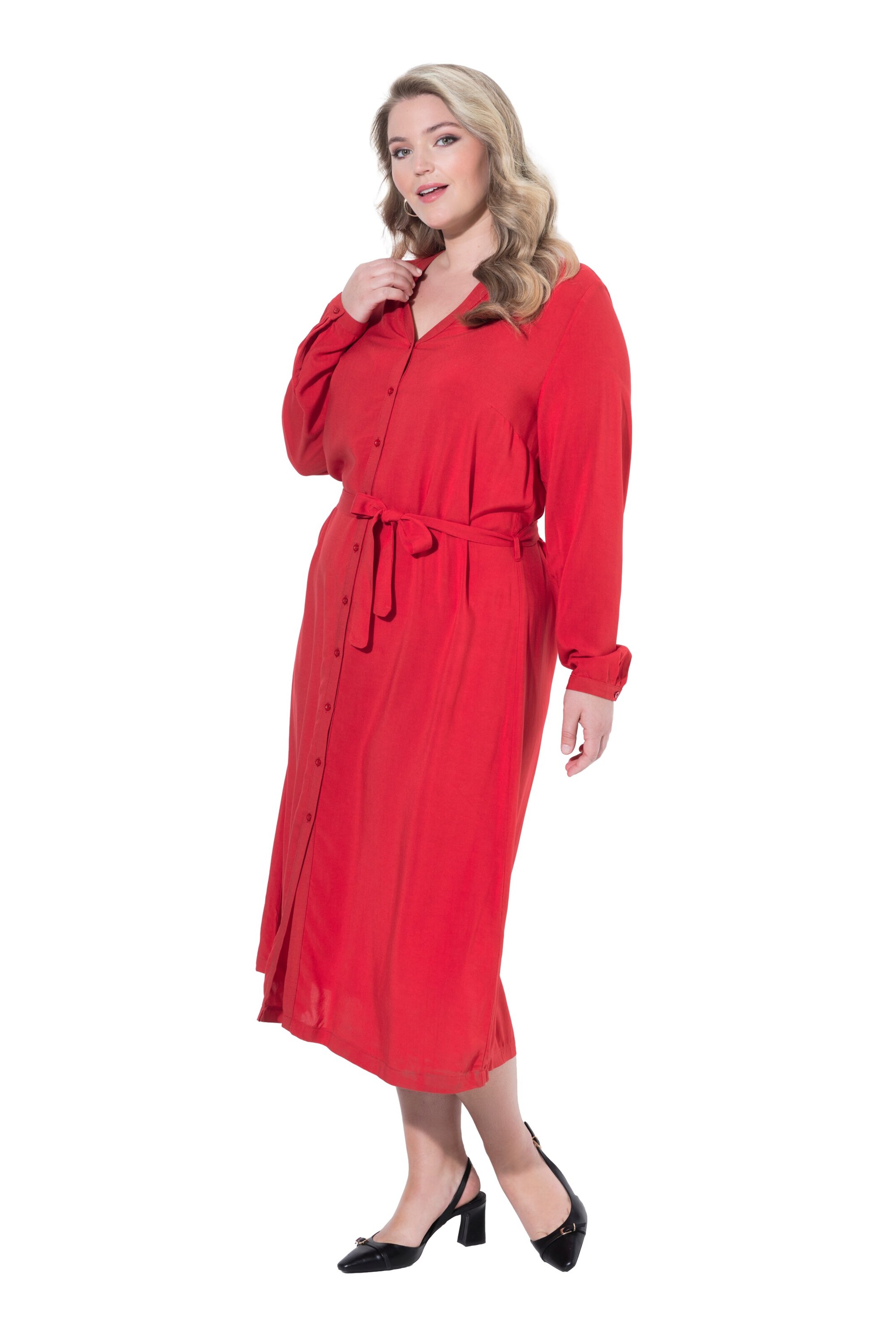 MIAMODA Dress in Red: front