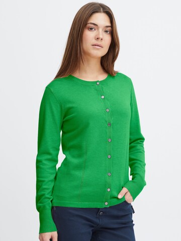 Cardigan 'Sara' PULZ Jeans en vert : devant
