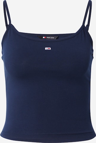 Tommy Jeans - Top 'ESSENTIAL' em azul: frente