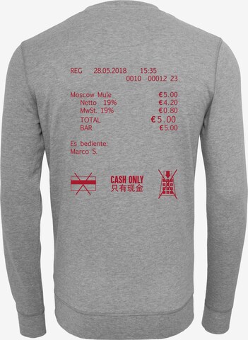 MT Men Sweatshirt 'Cash Only' in Grey