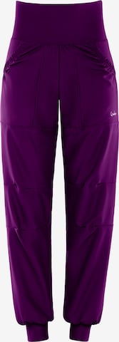 Effilé Pantalon de sport 'LEI101C' Winshape en violet : devant