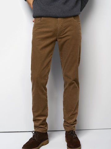 MEYER Regular Chino M5 Five Pocket in Braun: Vorderseite